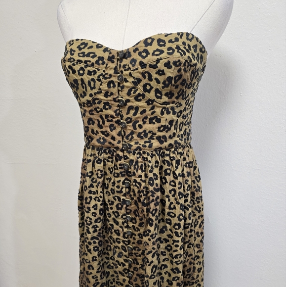 Mara Hoffman Mercedes Dress Black Sage Size 6 - Picture 6 of 10
